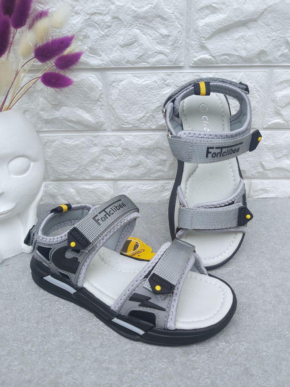 Босоніжки для хлопчика Clibee 1177 р. 37 23,5 см Сірий (1177)