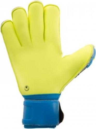 Рукавиці воротарські Uhlsport Eliminator Supersoft Rollfinger 1000438 01 р. 9,5 Синьо-жовто-чорний - фото 2