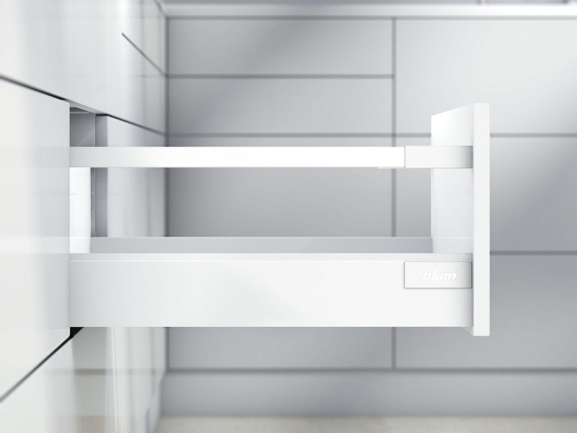 Тандембокс Blum Antaro D 400х224 мм полного выдвижения с доводчиком комплект Белый Тандембокс Blum Antaro D 400х224 мм полного выдвижения с доводчиком комплект Белый