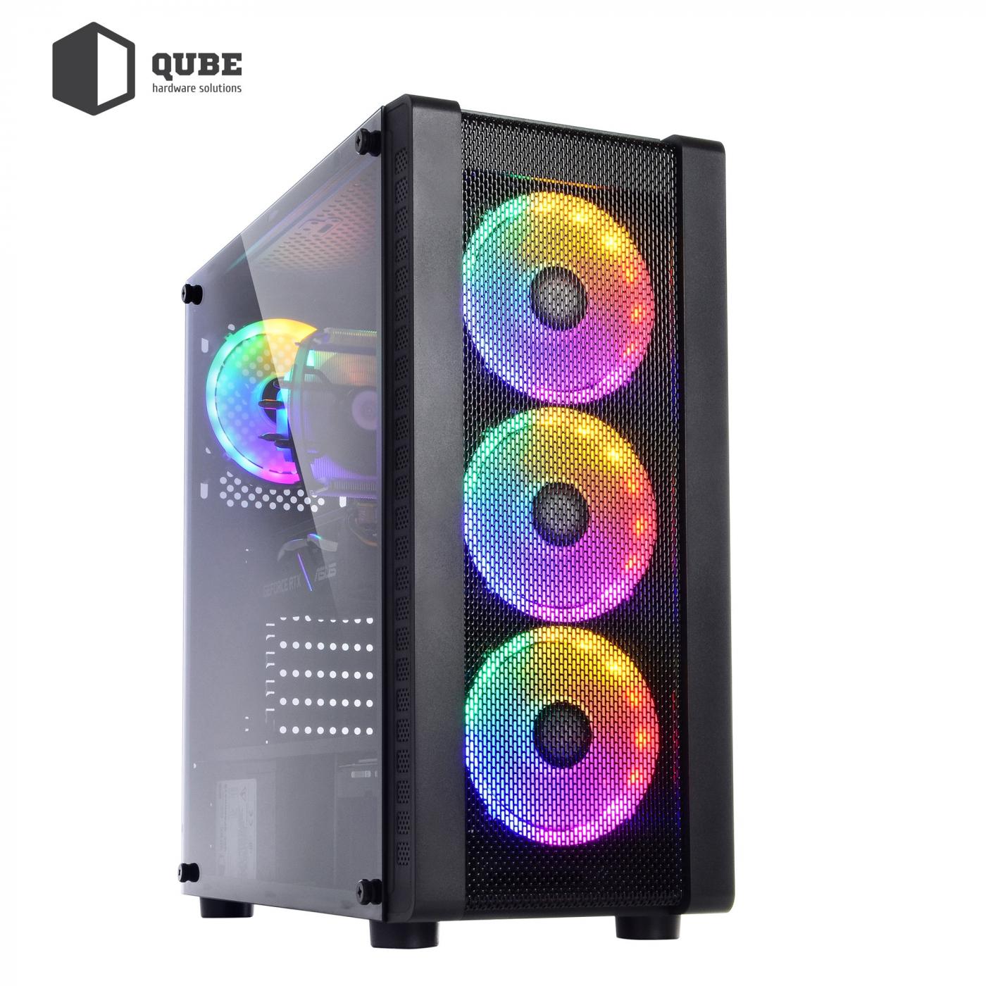 Системный блок QUBE Игровой QB Ryzen 5 3600 GTX 1660 Ti 6GB 3222 - фото 2