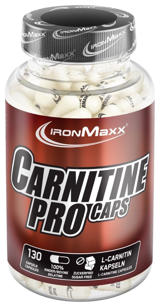 Жироспалювач для спорту IronMaxx Carnitine Pro 130 Caps