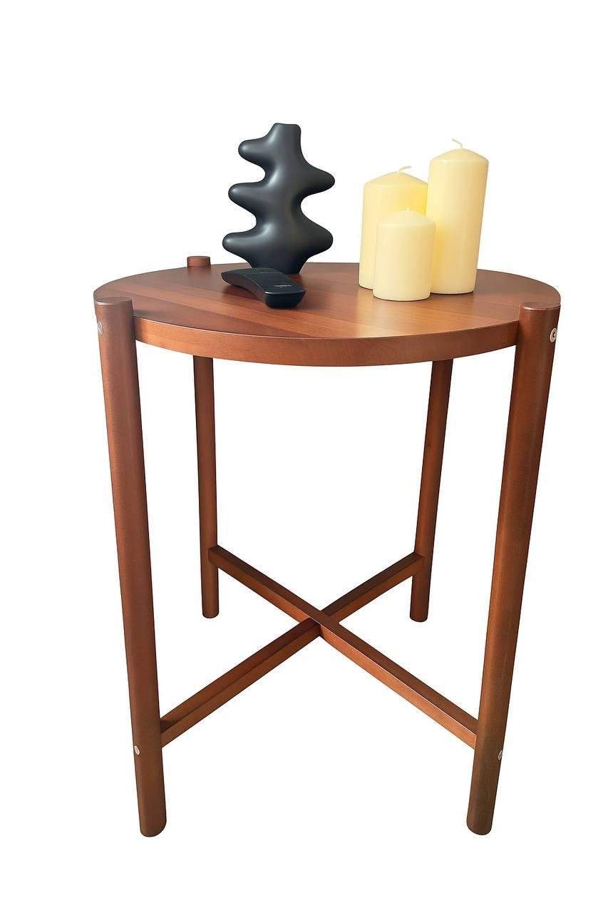 Тумба прикроватная натуральное дерево 56x46 см Бук/коричневый (29753292)