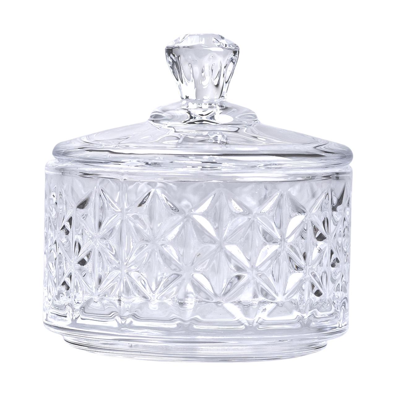 Цукерниця скляна з кришкою 6,5 см (5976) - фото 2 Цукерниця скляна з кришкою 6,5 см (5976) - фото 2