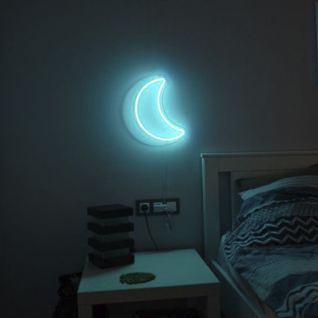 Неонова вивіска Neon Sign «Солодкий півмісяць» 20х35 см і димер для регулювання яскравості