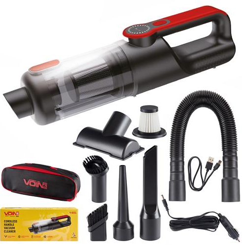 Автопилосос Voin V-82CL 120W/АКБ-3x2000mAh/вологе та сухе чищення/сумка (V-82CL)