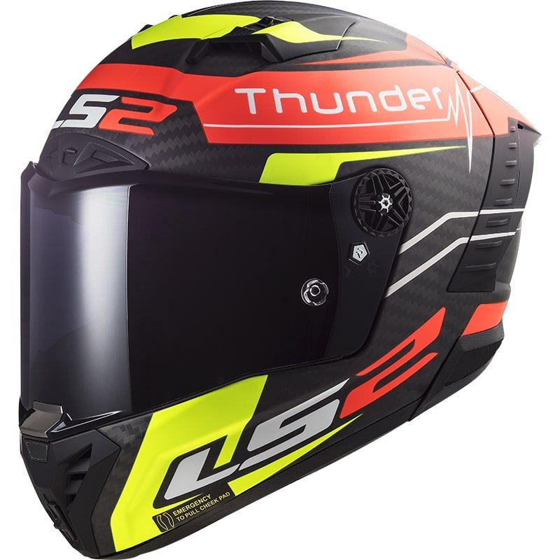 Мотошлем LS2 FF805 Thunder C Attack L Matt Red/Hi-Vis Yellow (26178)