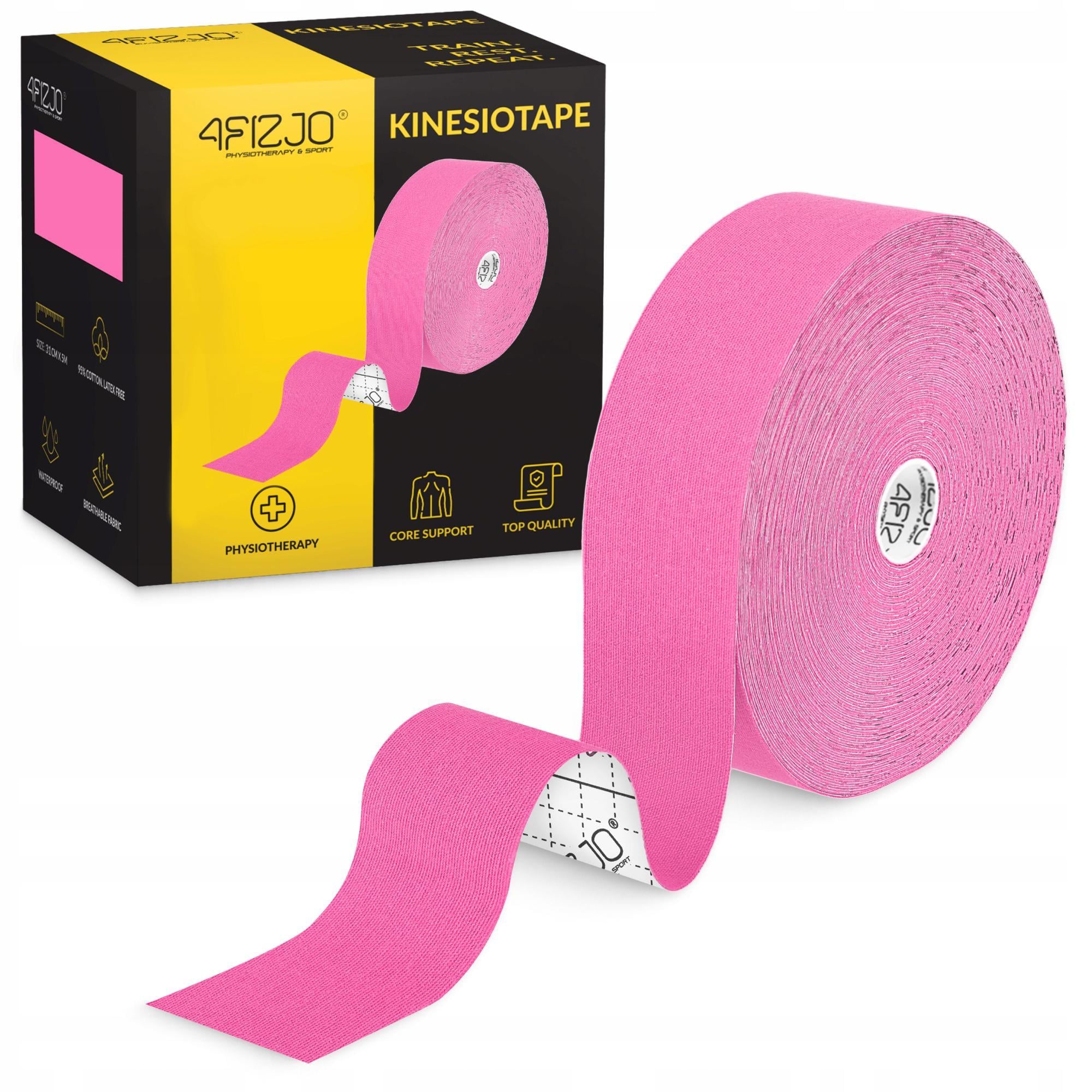 Тейп кинезиологический 4fizjo 5x31 м Sky Pink (P-5905973405553)