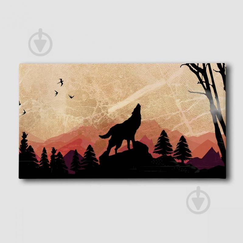 Картина Воющий волк Malevich Store 30x60 см (K0014)