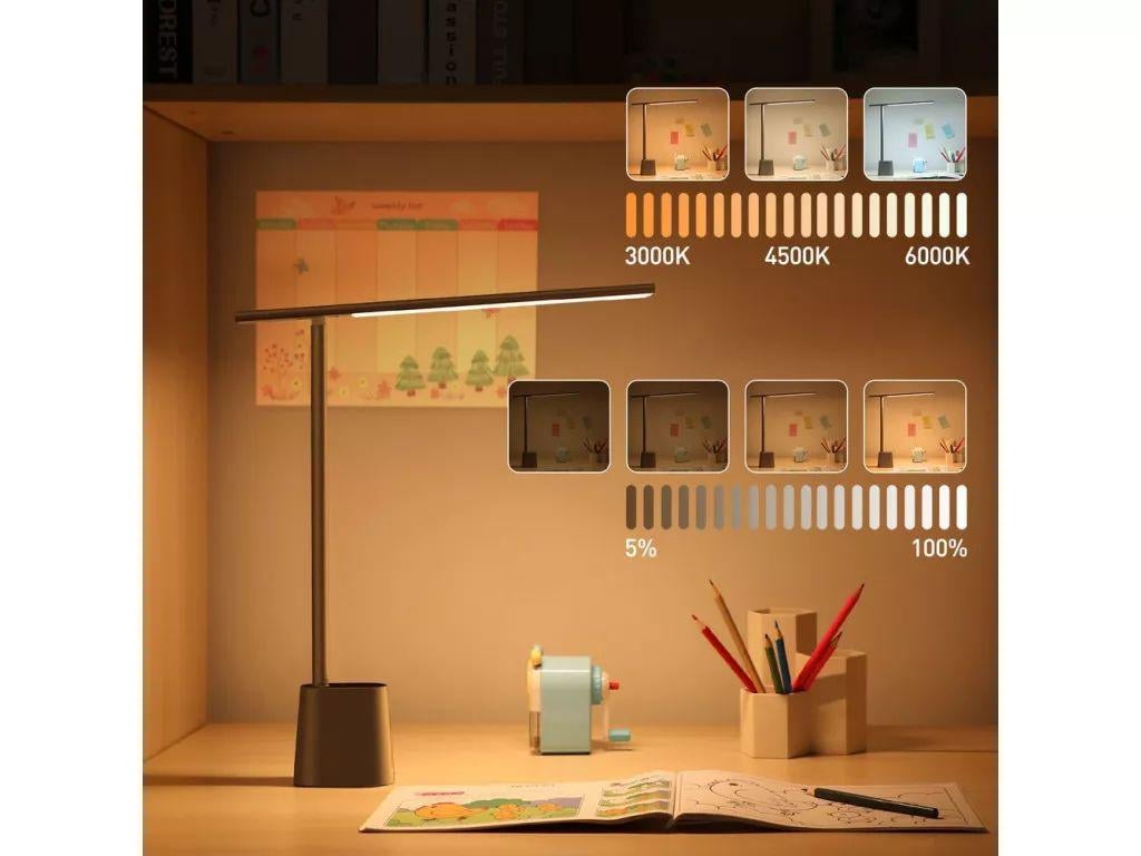 Настольная лампа светодиодная BASEUS Smart Eye Series Charging Folding Smart Light Grey (BS111) - фото 8 Настольная лампа светодиодная BASEUS Smart Eye Series Charging Folding Smart Light Grey (BS111) - фото 8