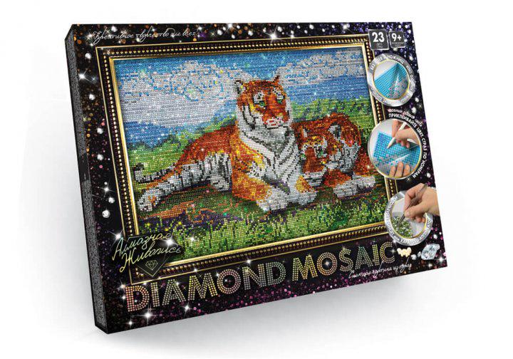 Алмазная мозаика Danko Toys Diamond mosaic Животные Тигры 30х40 см (DM-01-07) Алмазная мозаика Danko Toys Diamond mosaic Животные Тигры 30х40 см (DM-01-07)