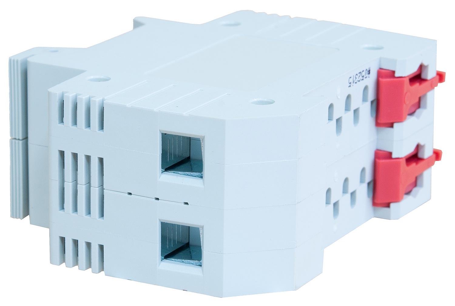 Держатель предохранителя на DIN-рейку E.NEXT e.fuse.1038.h2 220В 32А 2р (i0300002) - фото 3