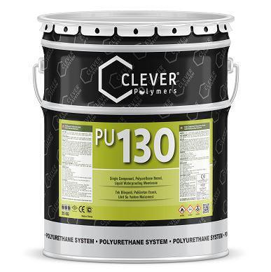 Гидроизоляция полиуретановая Clever PU Base 130 25 кг водонепроницаемая для бетона/фундаментов/подвалов/бассейнов/ванных/крыш Серый (2013453514)
