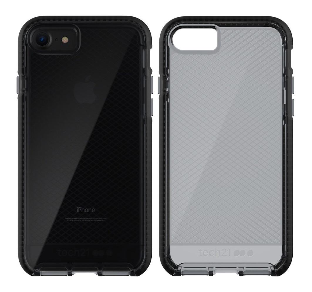 Противоударный чехол Tech21 Evo Check для Iphone 6/6S/7/8/SE 2020 Smoke Black
