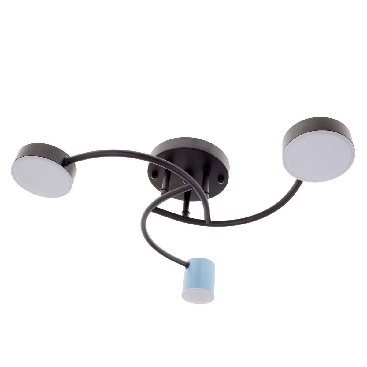 Люстра светодиодная потолочная 22W WW+NW+CW BK+BL (BR-01 647C/3) Люстра светодиодная потолочная 22W WW+NW+CW BK+BL (BR-01 647C/3)