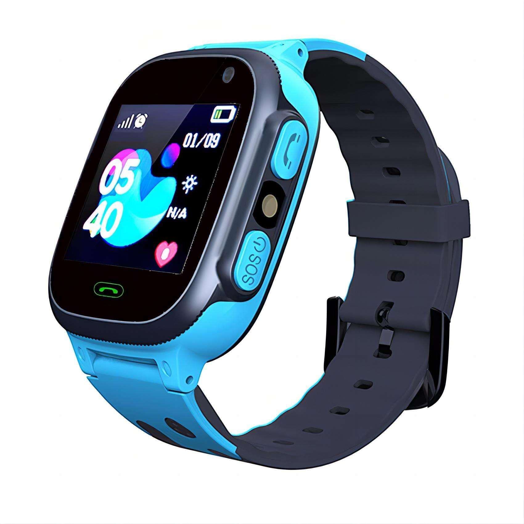 Смарт-часы детские Smart Watch S1 с видеозвонком GPS SIM-карта Blue (18581)