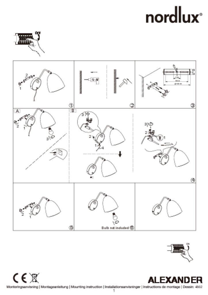 Бра Nordlux Alexander 48621003 - фото 2 Бра Nordlux Alexander 48621003 - фото 2