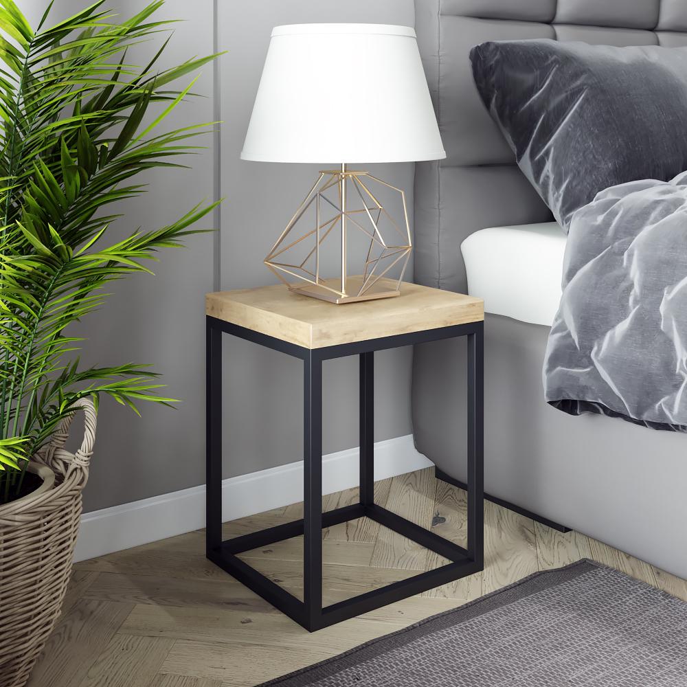 Каркас для журнального столу з металу 340х340 мм H 420 мм Чорний (1067) - фото 2 Каркас для журнального столу з металу 340х340 мм H 420 мм Чорний (1067) - фото 2