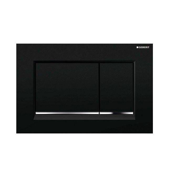 Клавиша смыва Geberit Sigma 30 Черный/Хром глянцевый (115.883.KM.1)