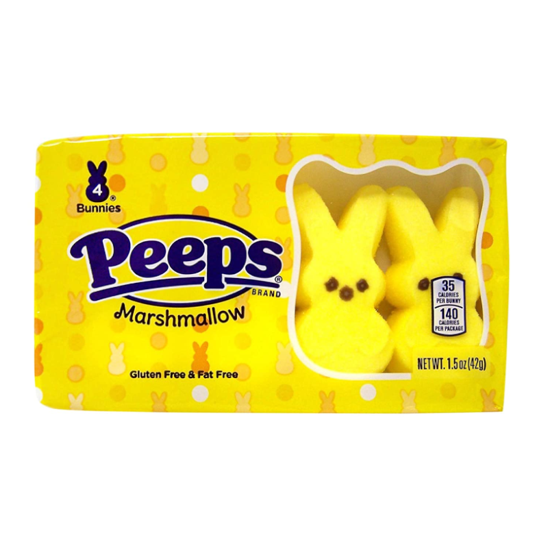 Маршмелоу Peeps Yellow Bunnies 42 г Желтый (1798911593)