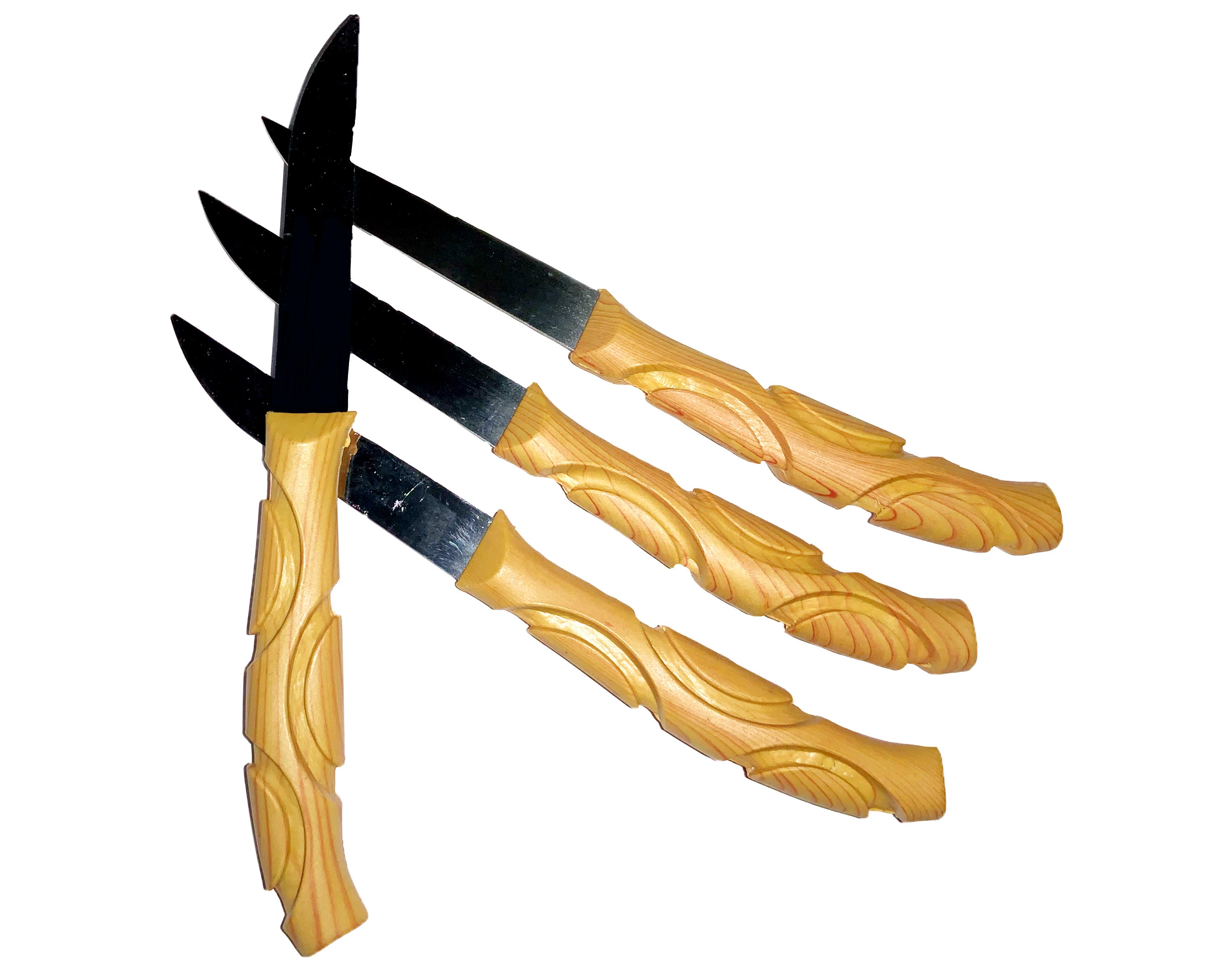 Ножі для картоплі з дерев'яною ручкою набір 12 шт. 15,5 см - фото 2 Ножі для картоплі з дерев'яною ручкою набір 12 шт. 15,5 см - фото 2