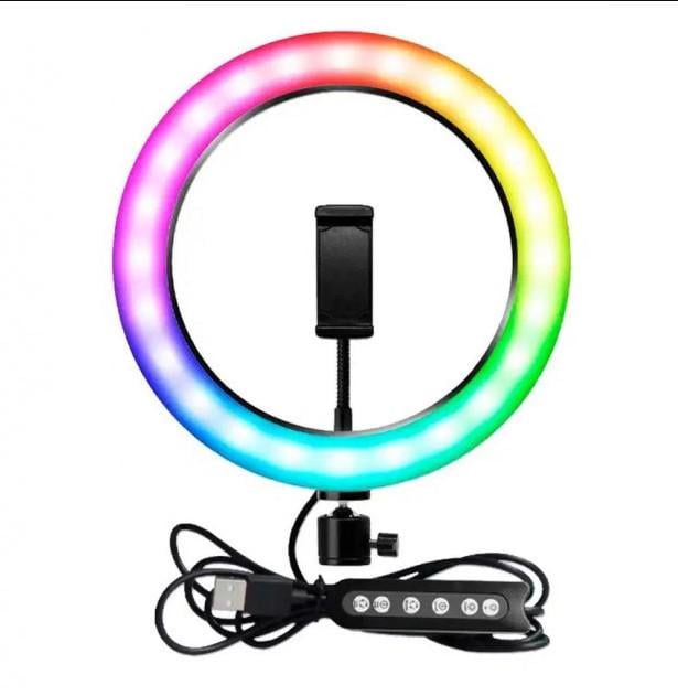 Кольцевая лампа Soft Ring Light RGB LED MJ26 с пультом (29125942)