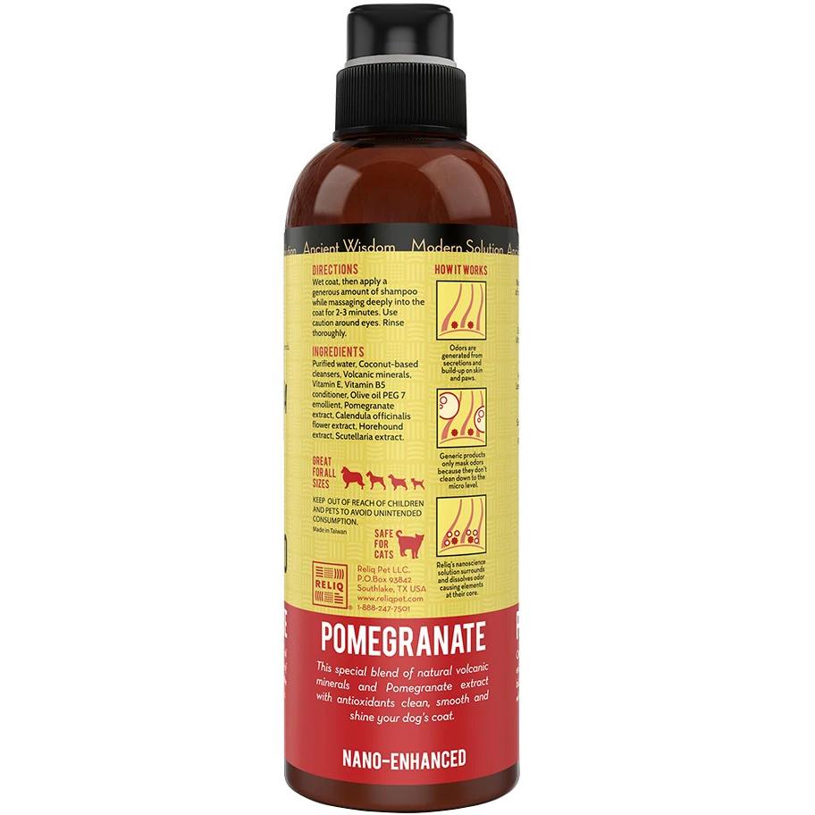 Шампунь Reliq Mineral Spa Pomegranate Shampoo для собак та котів з екстрактом гранату 500 мл (S500-POM) - фото 2 Шампунь Reliq Mineral Spa Pomegranate Shampoo для собак та котів з екстрактом гранату 500 мл (S500-POM) - фото 2