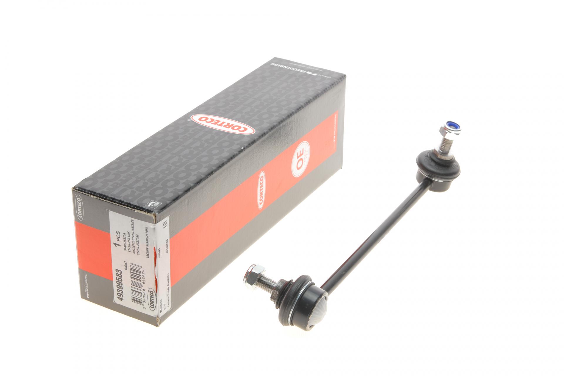 Тяга стабилизатора переднего CORTECO R Mercedes Vito W638 2,2CDI 96-03 (49399583)