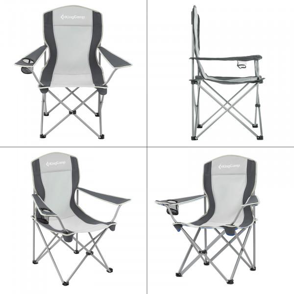 Стілець Kingcamp Arms Chairin Steel BLACK MEDIUM/GREY (KC3818) - фото 6