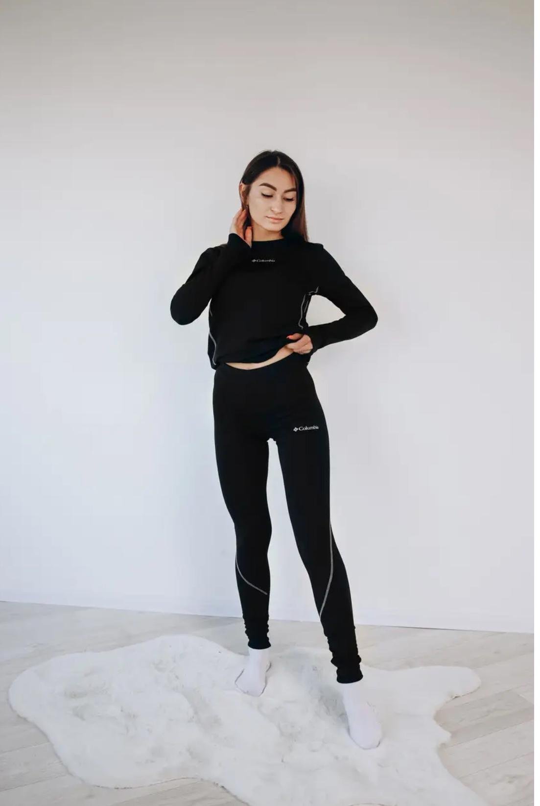 Термобілизна жіноча мікродайвінг з начосом S Чорний (32007257)