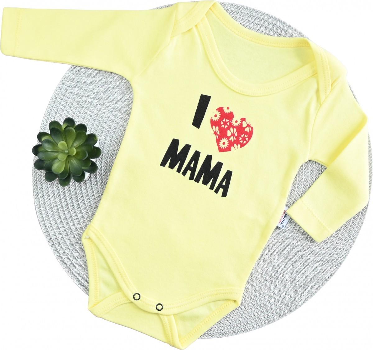 Боди Findik I Love Mama 68 см Желтый