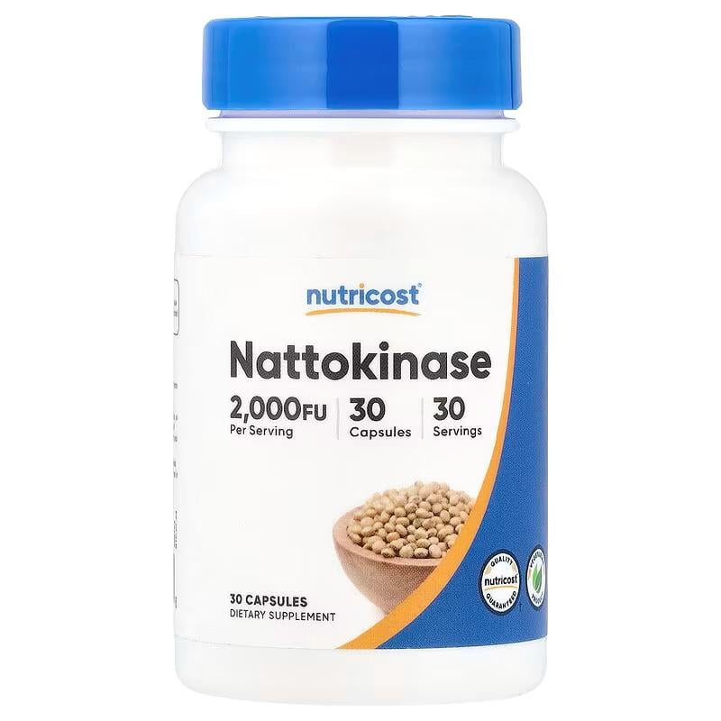 Наттокиназа Nutricost Nattokinase 2,000 FU 30 кап.