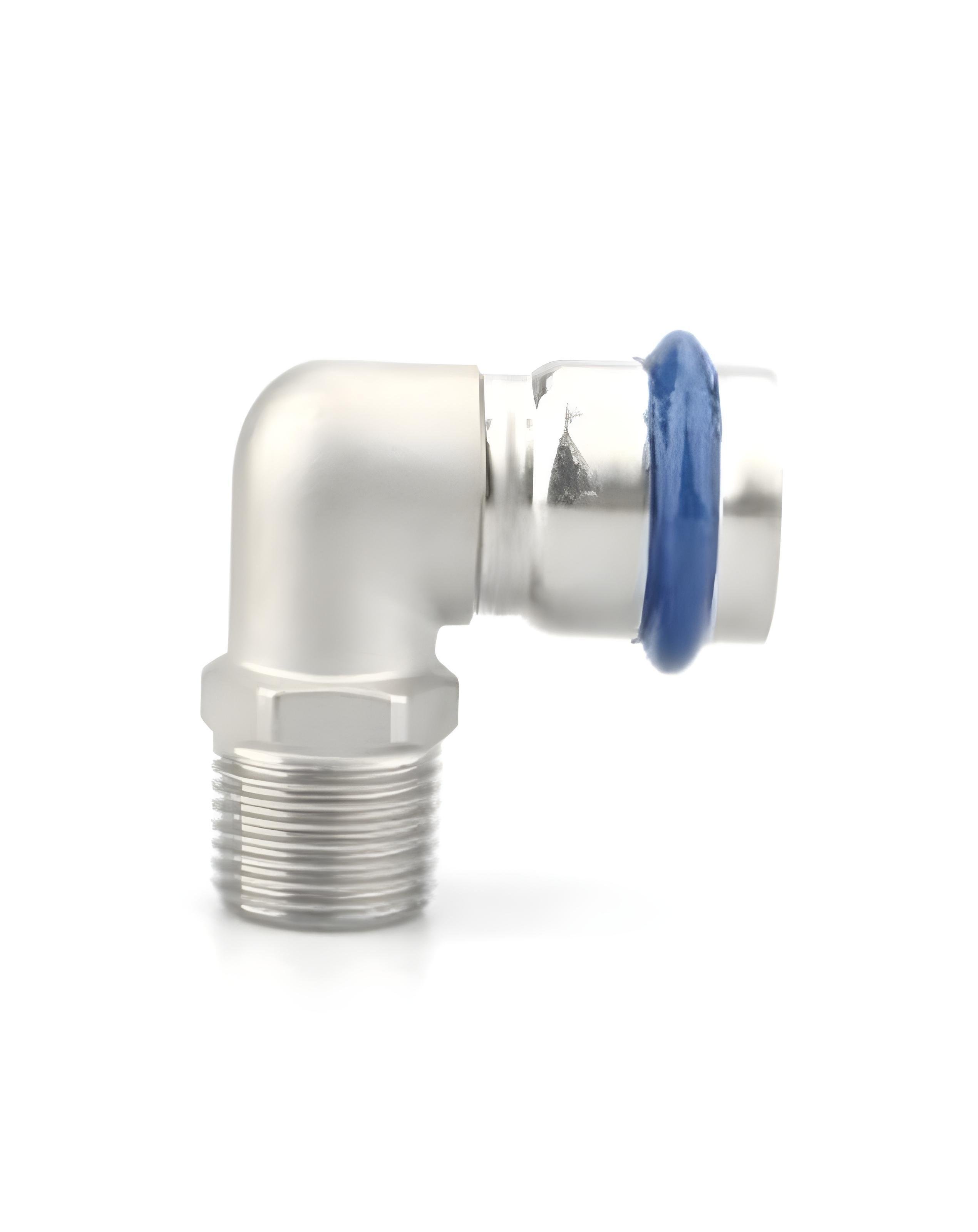 Угольник короткий ASG INOX тип V Press Steel ⌀ 28 мм x 1" 90° (SW-101058) Угольник короткий ASG INOX тип V Press Steel ⌀ 28 мм x 1" 90° (SW-101058)