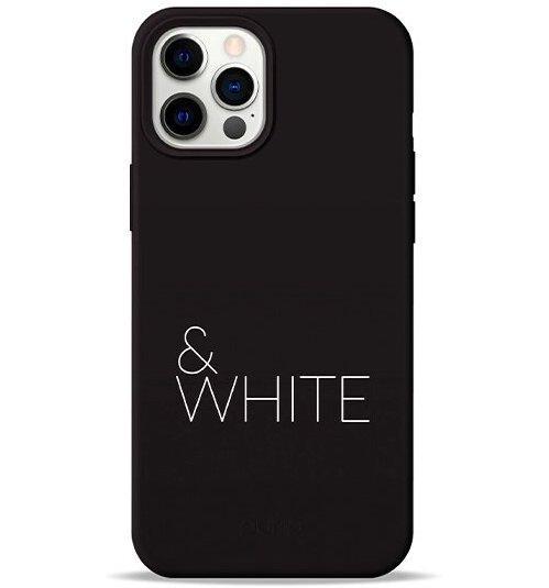 Чехол силиконовый Pump Silicone Minimalistic Case for iPhone 12 Pro Max, Black and White