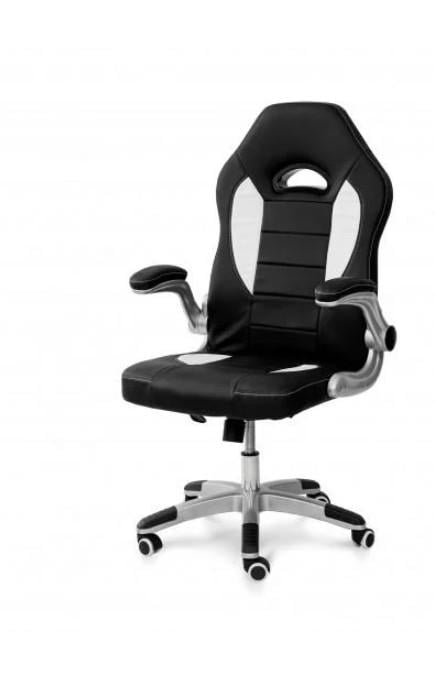 Стул офисный компьютерный Мікс Меблі Плей Черный/Белый - фото 1 Стул офисный компьютерный Мікс Меблі Плей Черный/Белый - фото 1