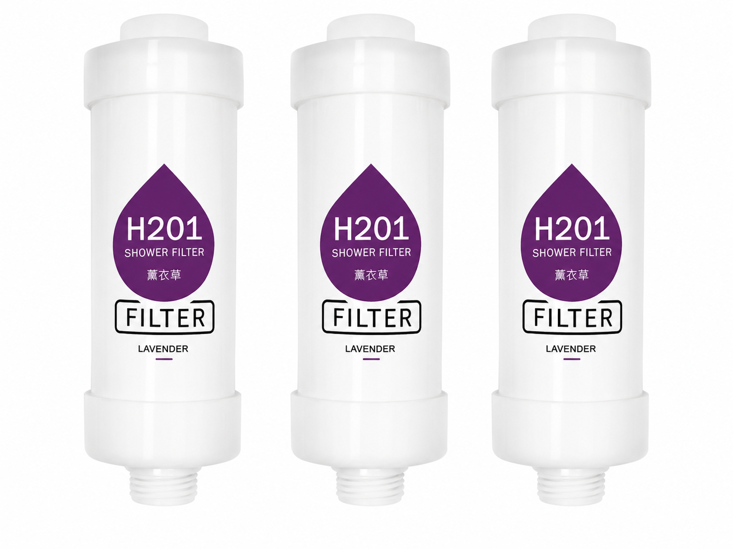 Фільтри для душу H201 Lavender з ароматом лаванди 3 шт.
