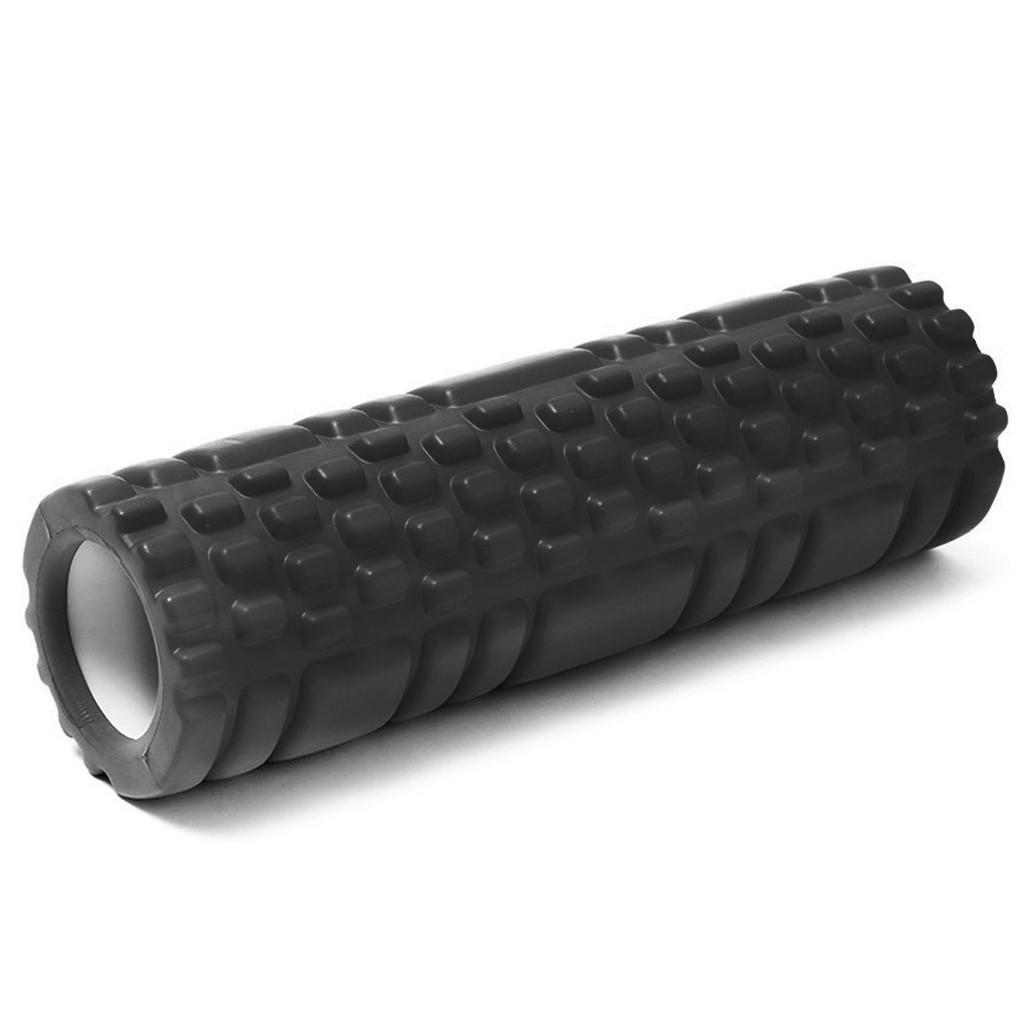 Ролл для фитнеса SNS 29 см Черный 12392 – Массажный валик для проработки мышц и снятия напряжения