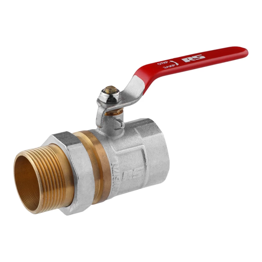 Кран-американка STA 1 1/4" ВЗ PN30 ручка нікельований (TK-CV018427)