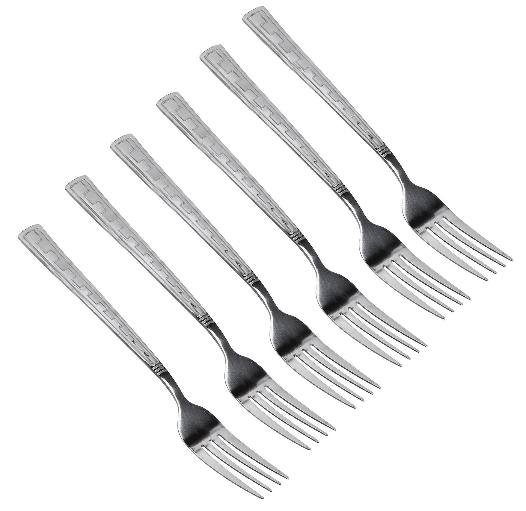 Набор столовых вилок Stenson из нержавеющей стали 6 шт. Wall (30488)