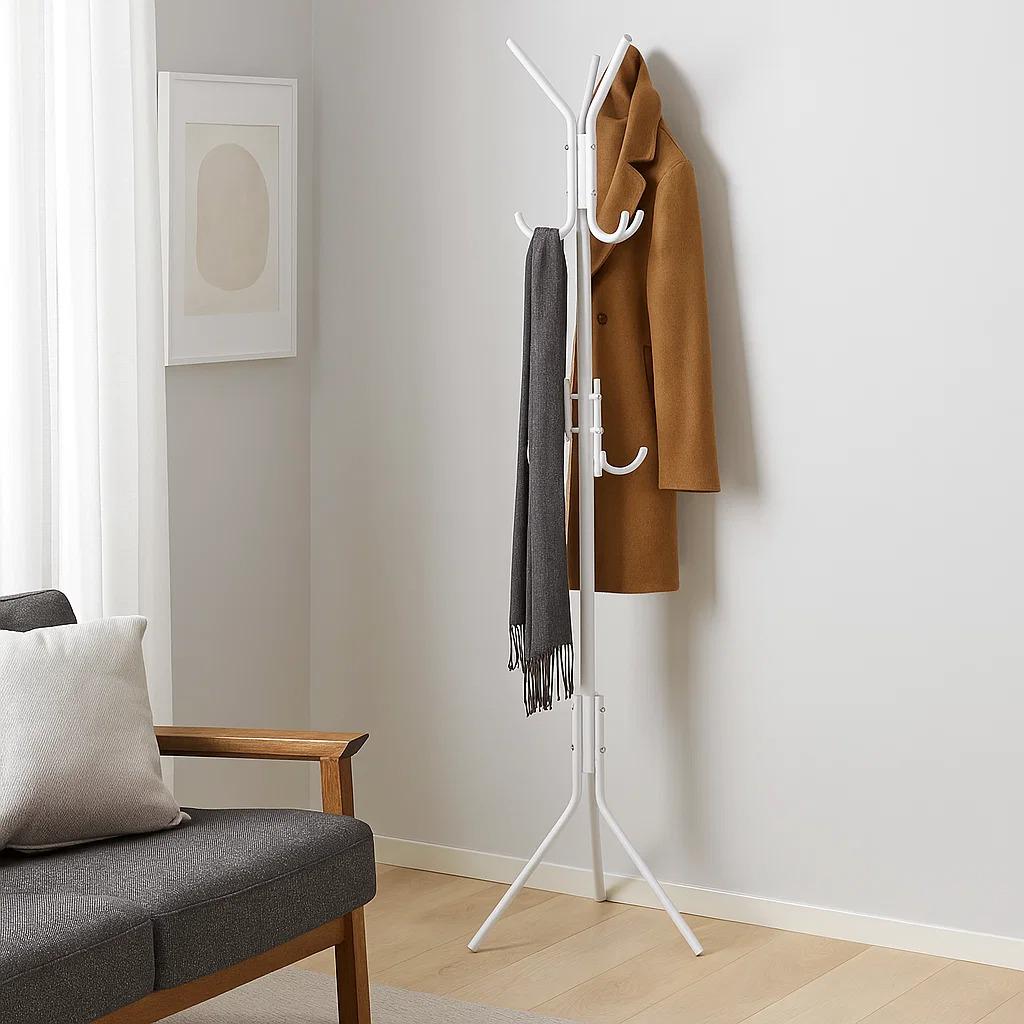 Вішалка для одягу металева спіральна 174х40х40 см