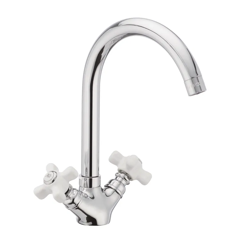 Смеситель для кухни Haiba Odyssey 275 из латуни Стальной (HB0316)