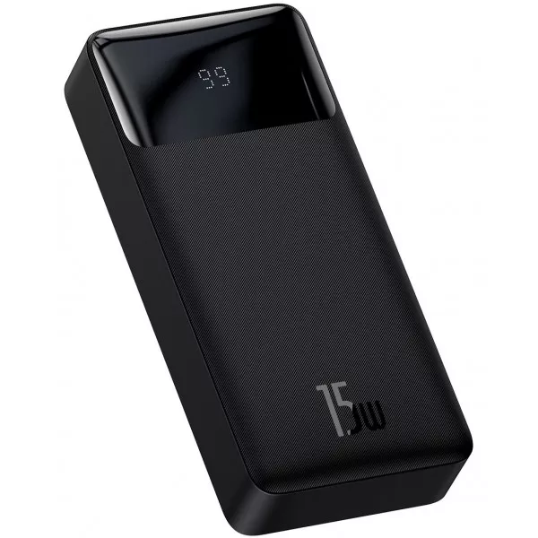 Портативное зарядное УМБ BASEUS PPDML-J01 20000mAh 15W 2USB/Type-C черный