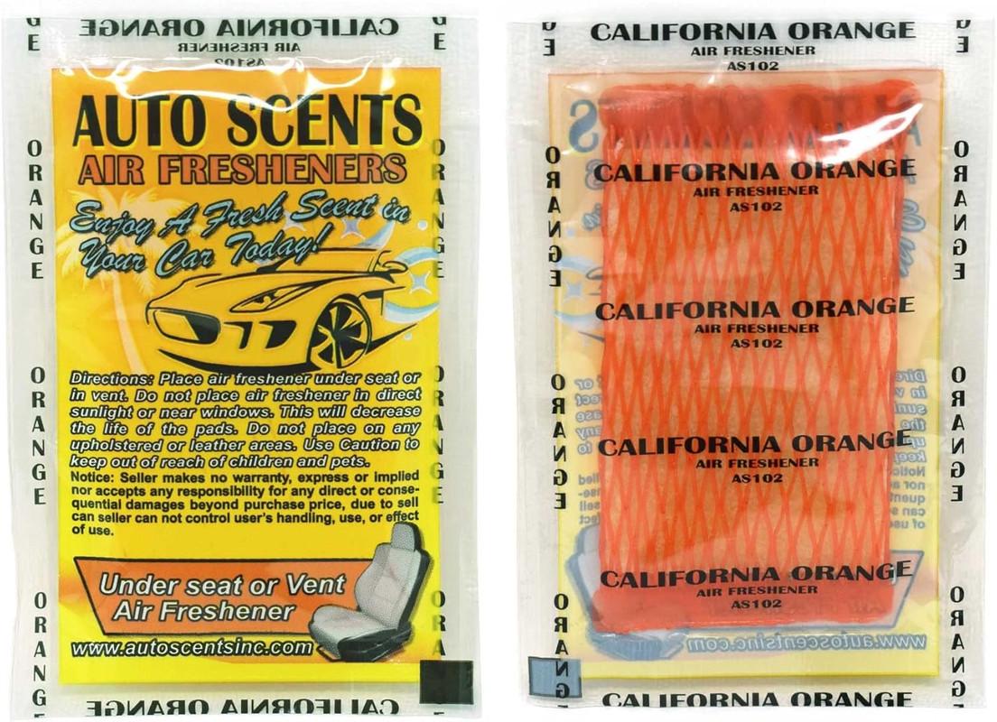 Ароматизатор автомобильный в подушечке AUTO SCENTS California Orange - фото 3 Ароматизатор автомобильный в подушечке AUTO SCENTS California Orange - фото 3