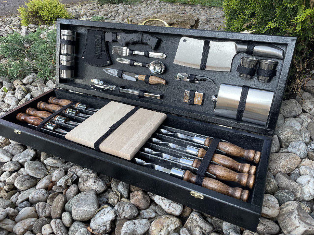 Набір шампурів Турист 4 в кейсі Black (11289583)