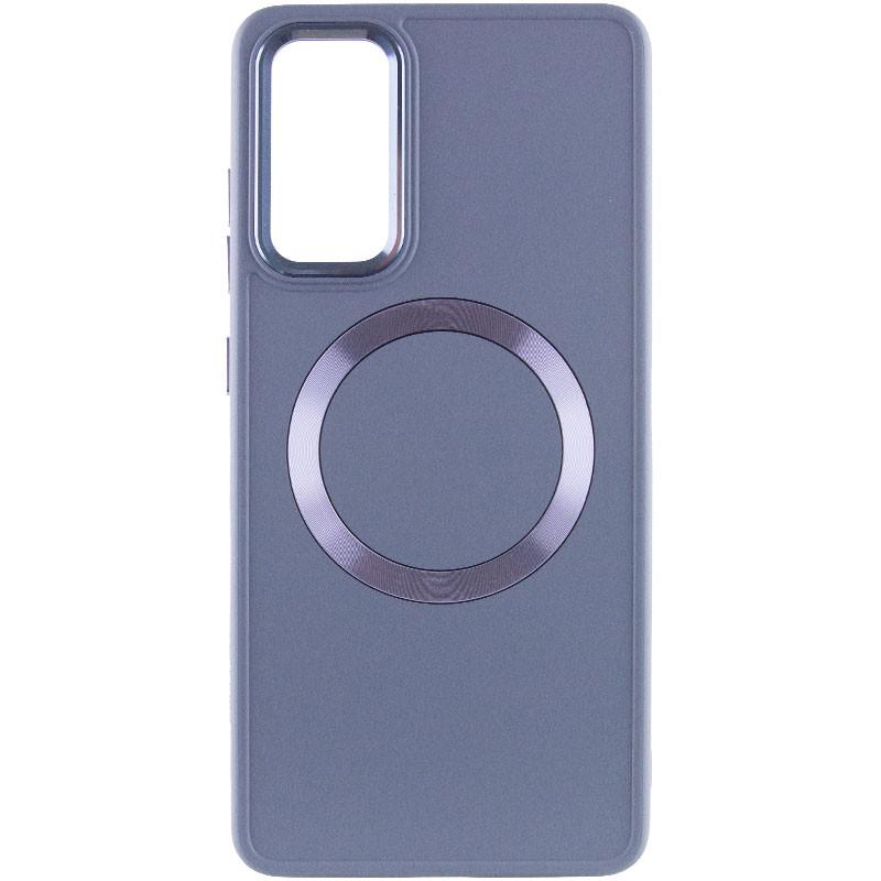 Противоударный TPU чехол Bonbon Metal Style with MagSafe для Samsung Galaxy S23 FE Серый/Lavender - фото 2