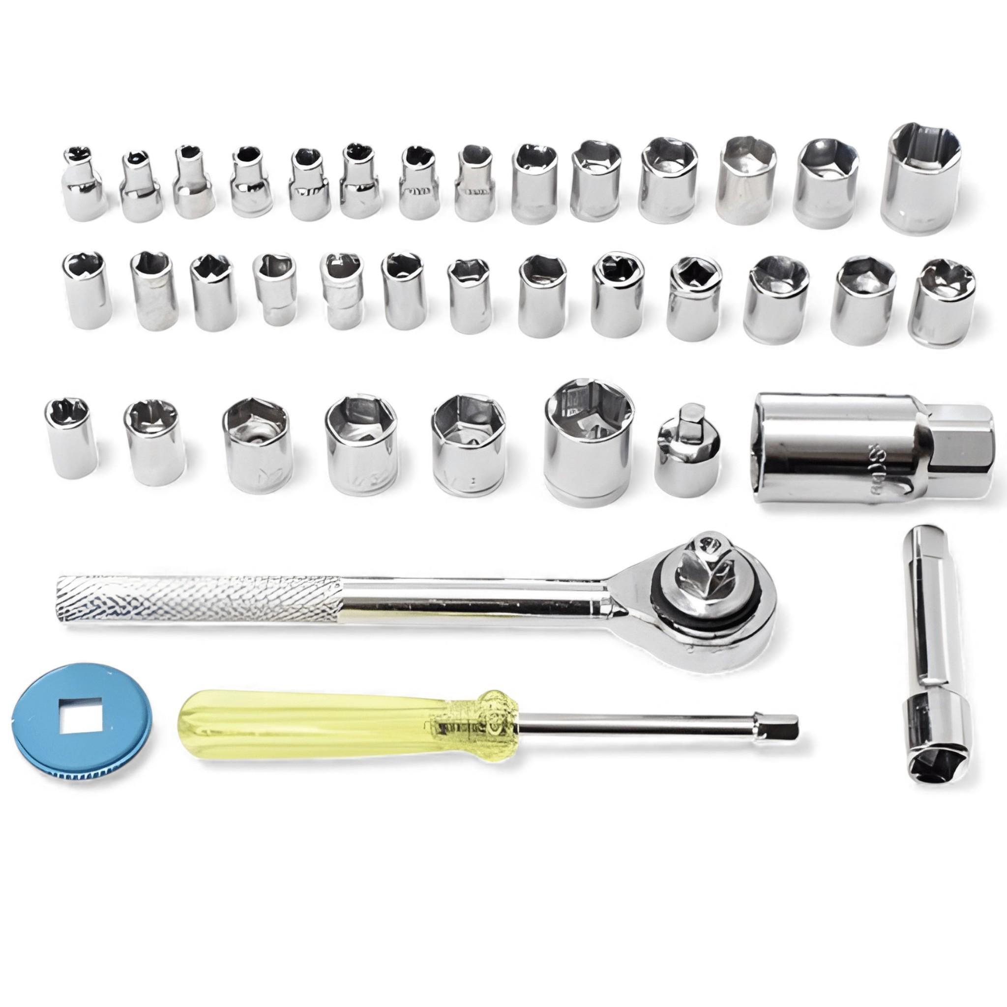 Набор торцевых головок с трещоткой AIWA 40 PC Combination Socket Wrench Set 40 пр. (00765)