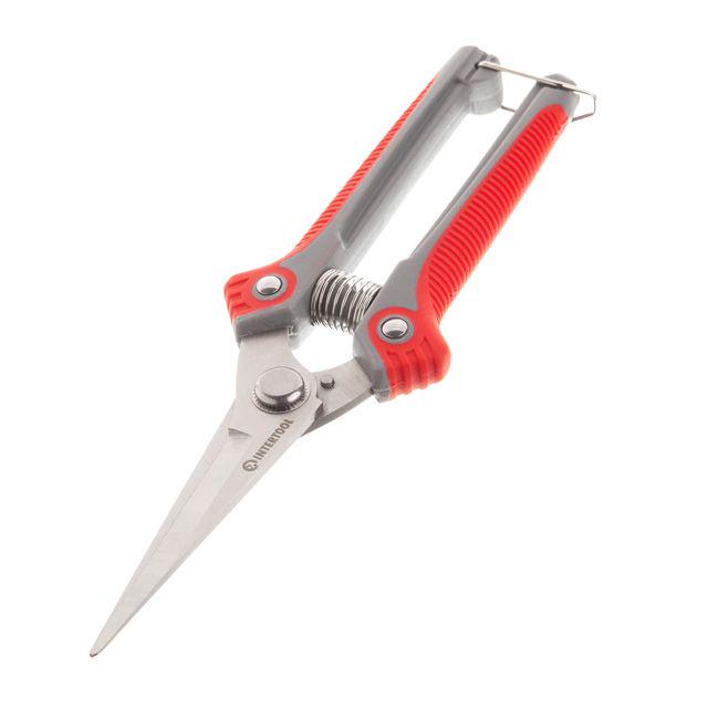 Секатор для винограду Intertool FT‑1015 INOX 200 мм двокомпонентна рукоятка - фото 5
