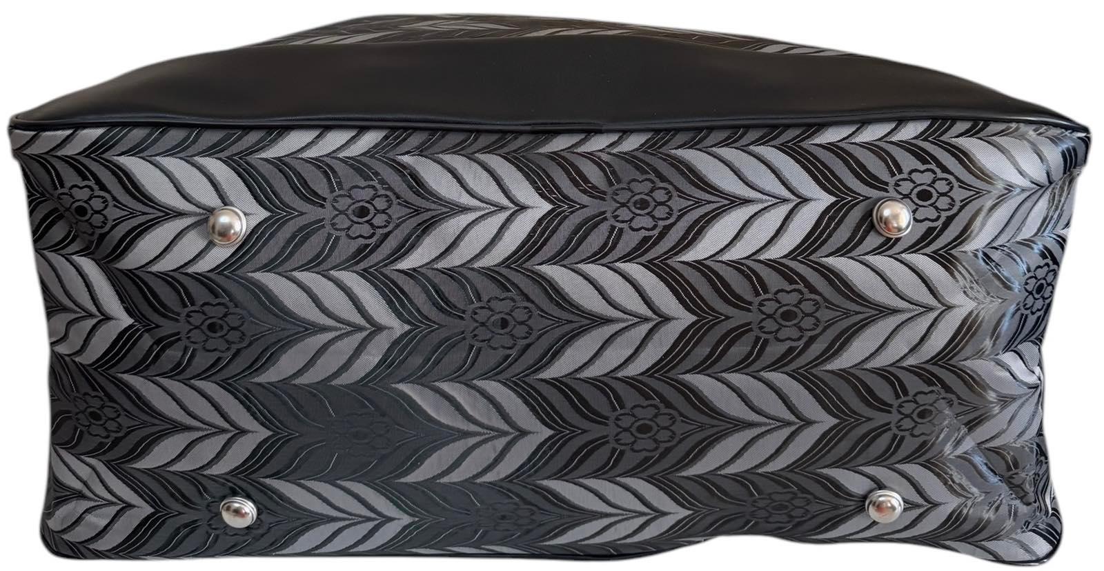 Сумка дорожная большая с длинным ремнем через плечо и боковыми карманами Серый (241199GG) - фото 4