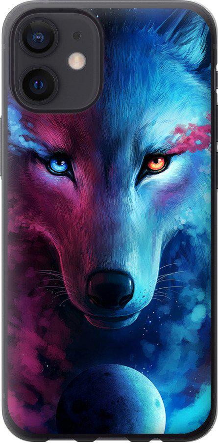 Чехол на iPhone 12 Mini Арт-волк (3999t-2071-42517)