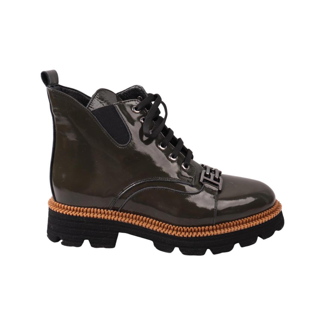 Черевики жіночі Euromoda з лакової шкіри р. 37 Зелений (492-21/22DHC) - фото 3 Черевики жіночі Euromoda з лакової шкіри р. 37 Зелений (492-21/22DHC) - фото 3