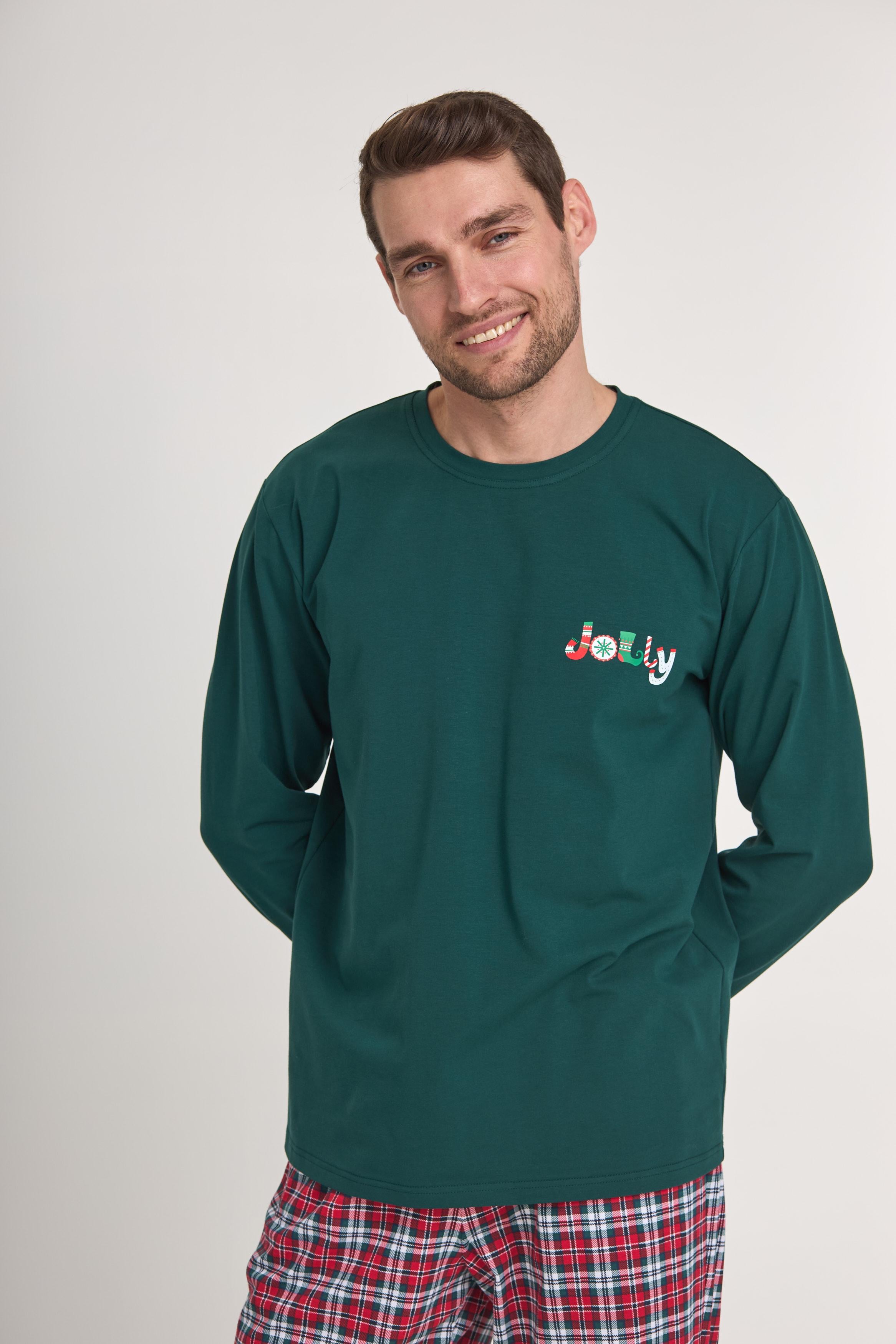 Пижама мужская Ellen Jolly mpk 0180/04/02 2XL Зеленый/Красный Пижама мужская Ellen Jolly mpk 0180/04/02 2XL Зеленый/Красный
